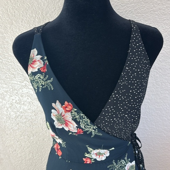 Topshop Floral Wrap Slip Dress 0018 - Picture 6 of 10